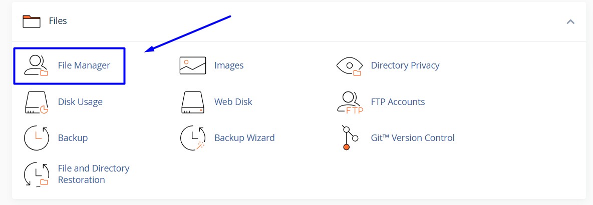 cPanel File manager