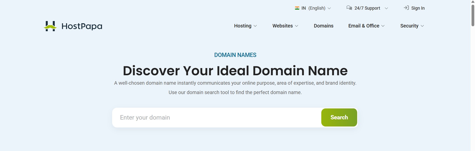 HostPapa Domain registrar