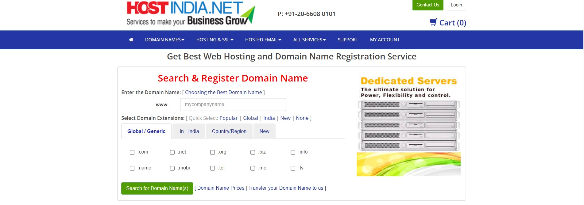Host india domain provider
