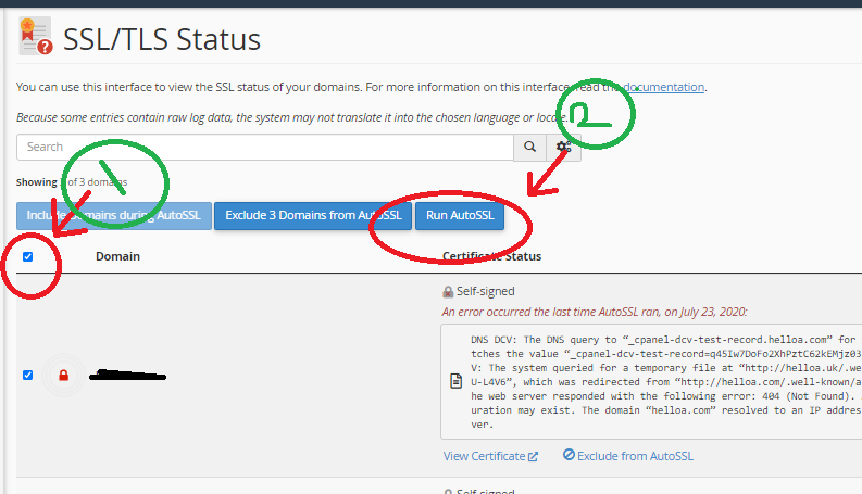 Run AutoSSL