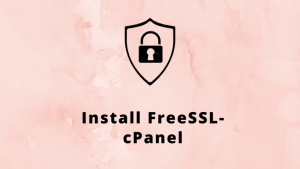 Install SSL cPanel