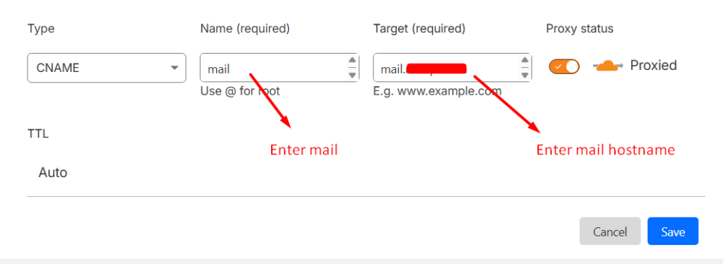 add mail record cloudflare