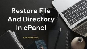 Restore file and directory in cPanel
