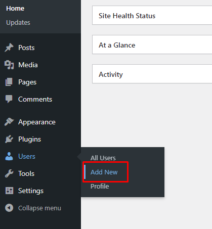 Add WordPress User