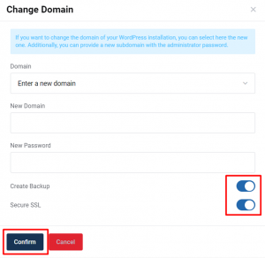 Change Domain