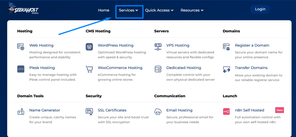 SeekaHost India Hosting Services