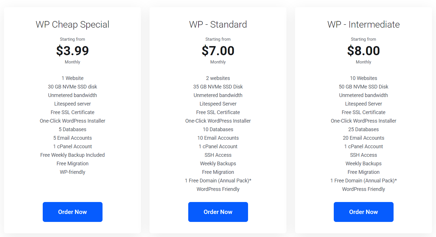 wordpress hosting plan - seekahost india