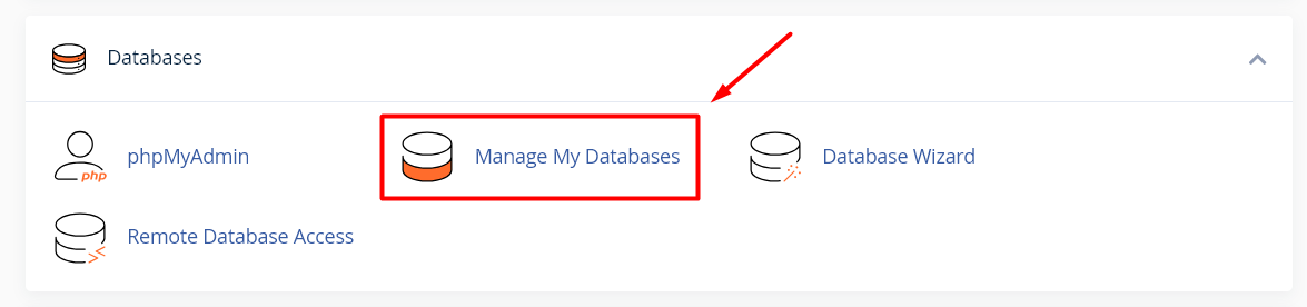 Manage My Database - cPanel