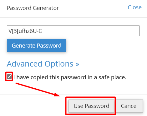Use Password for Database User