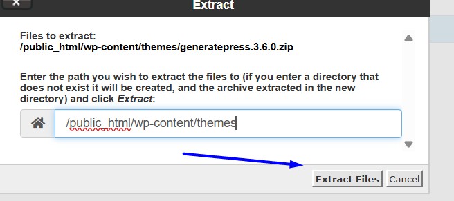 Theme extract file