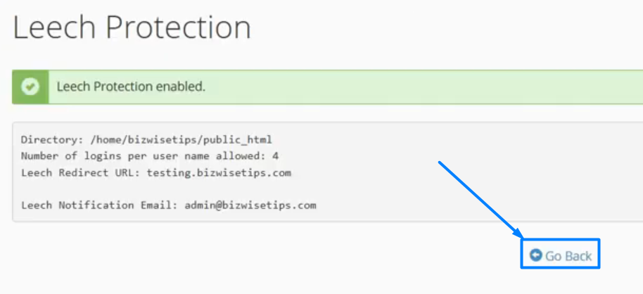 Leach Protection Enabled
