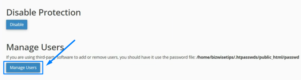 Manage Users - Leech Protection
