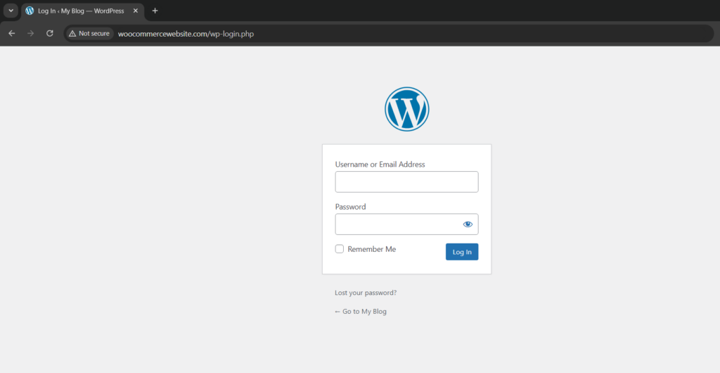 Login WordPress