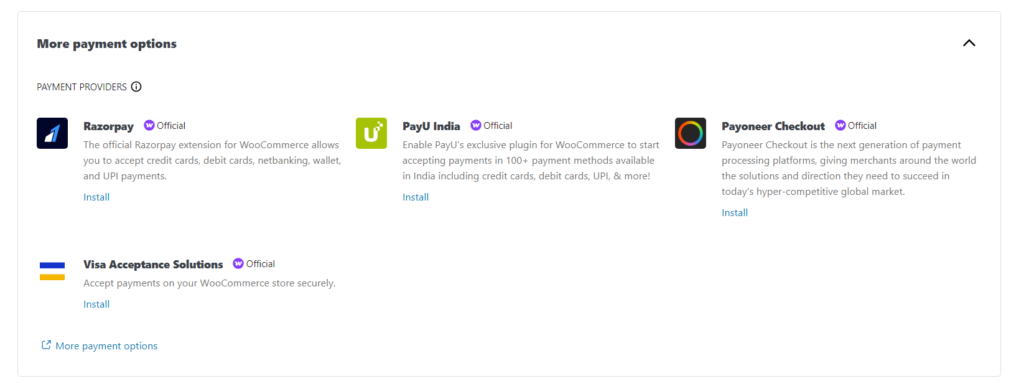 More Payment Option - WooCommerce