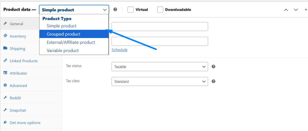 Product Type - WooCommerce