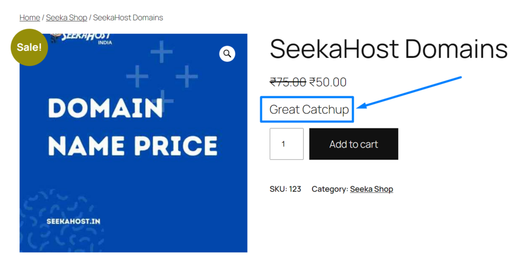 Products Description Tag - WooCommerce