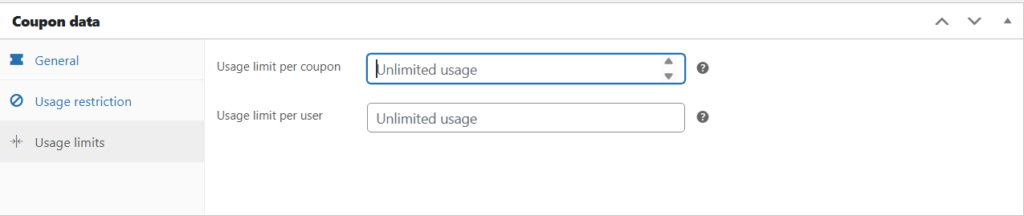 WooCommerce Usage Limits coupon