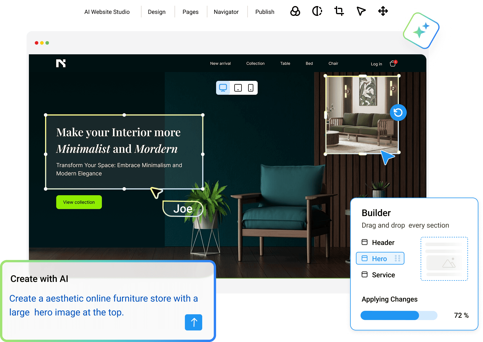 AI Website Builder For Your Web Hosting
