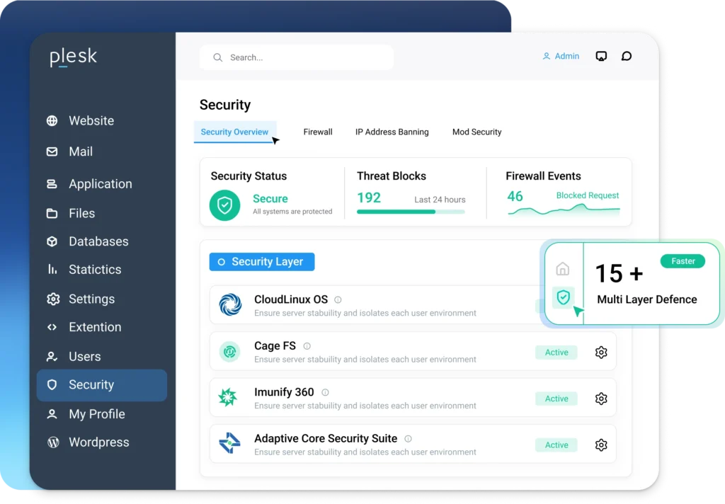 Security for Plesk Hosting in India