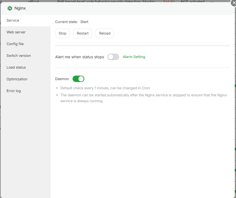 Nginx setting