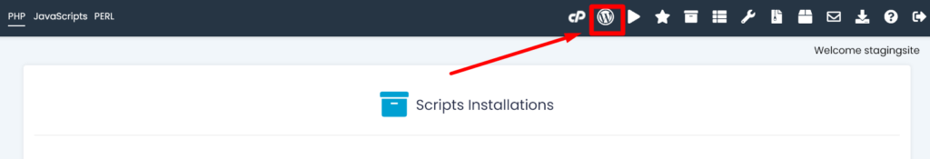 WordPress Manager Softaculous