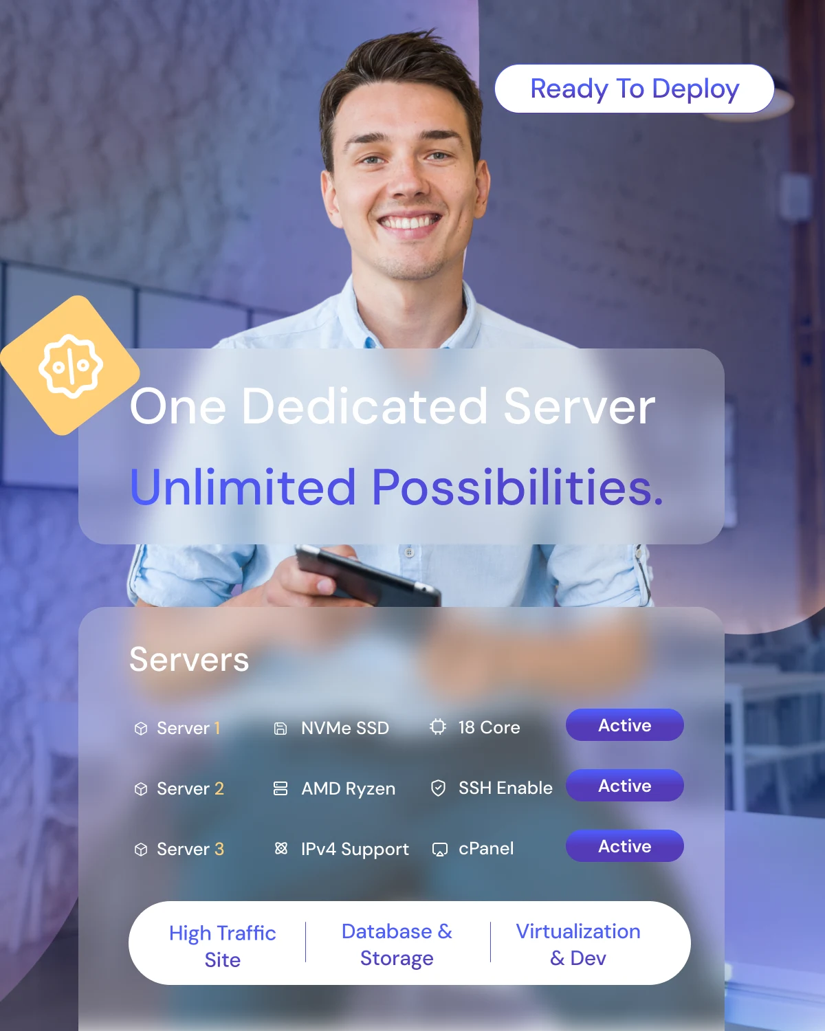 Dedicated server hosting solutions