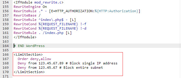 Block Bad Bots in htaccess