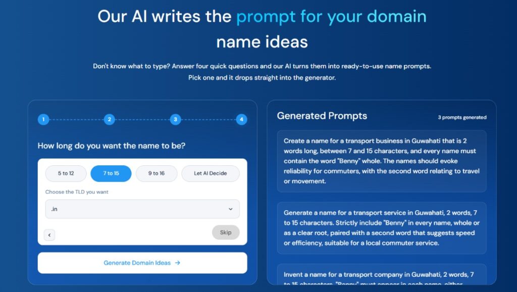 AI Prompt Generator in Hynts