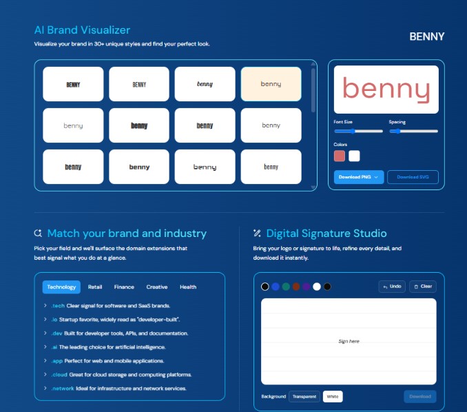 Digital Signature and Brand Visualizer