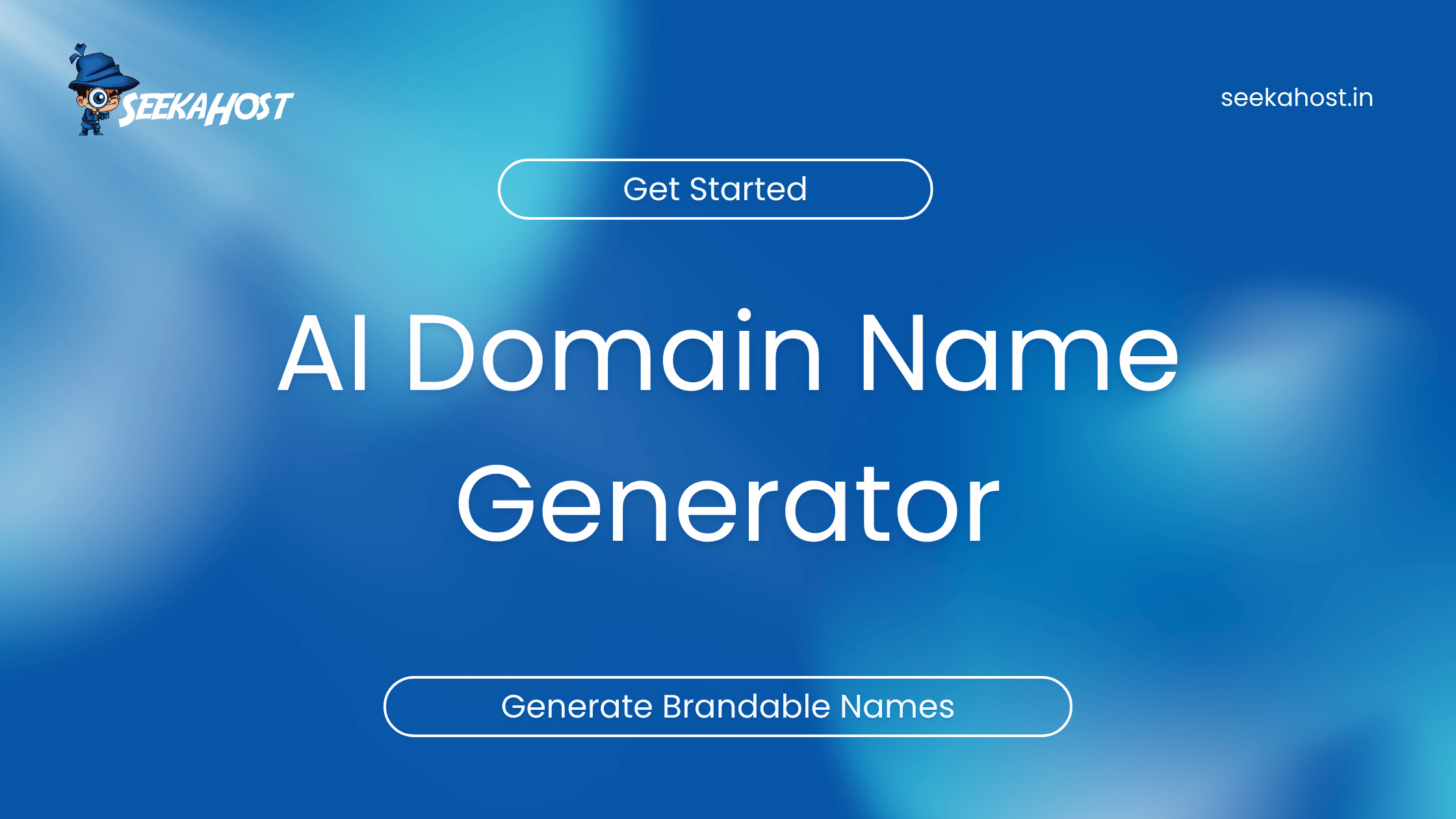 Screenshot of Hynts by SeekaHost India, AI domain name ideas, checked live and priced in rupees
