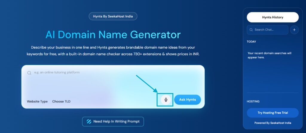 Hynts Voice Assistant Feature